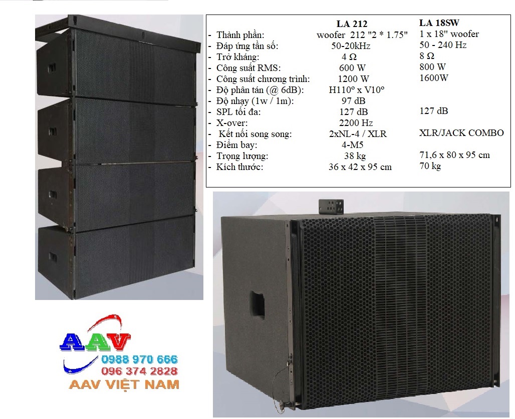 loa line array chất lượng cao